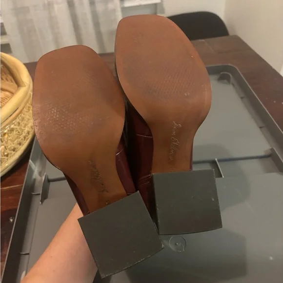 Sam Edelman Quincy Block Heel Loafers – Syrah & Modern Ivory - Picture 6 of 6